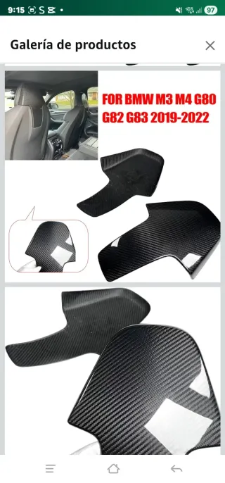 Fundas Asiento Carbono BMW G82 G83 M4 G80 M3