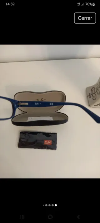 Montura gafas Ray-Ban roja y azul