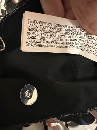 Bolso fiesta lentejuelas Zara