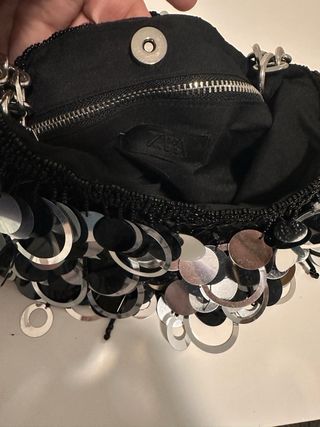 Bolso fiesta lentejuelas Zara