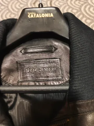 Chaqueta de Piel Sintética Hombre Negra