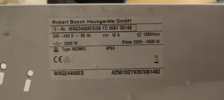 Despiece Lavadora Bosch Serie 6 " 8kg "