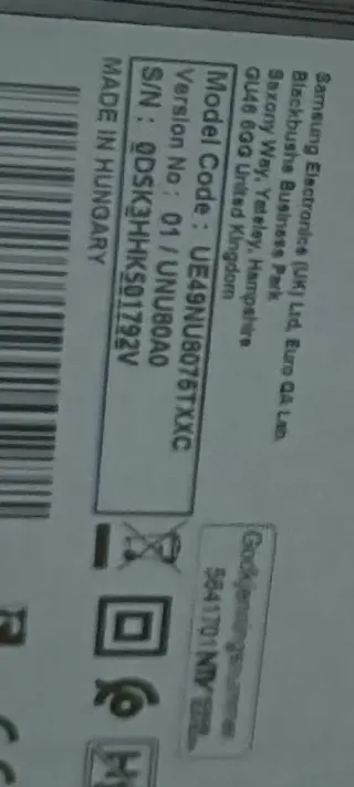 Televisor Samsung 49 UHD Serie NU8075