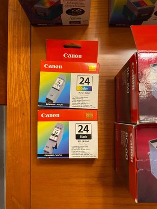 2 Cartuchos Tinta Canon BCI-24 Color y Negro