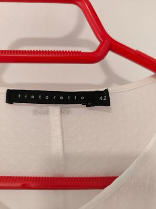 Blusas Tintoretto Blanca Talla 42