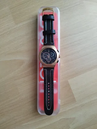Orologio Swatch Irony V8 Nero e Oro