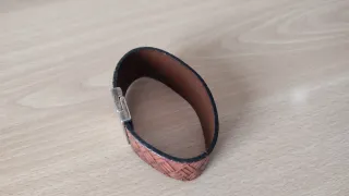 Pulsera de cuero trenzado hombre
