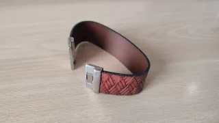 Pulsera de cuero trenzado hombre