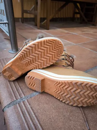 Botas de Nieve Polar Beige y Marrón