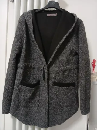 Cappottino/Cardigan donna con cappuccio
