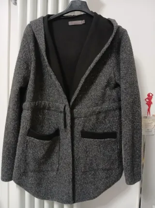 Cappottino/Cardigan donna con cappuccio