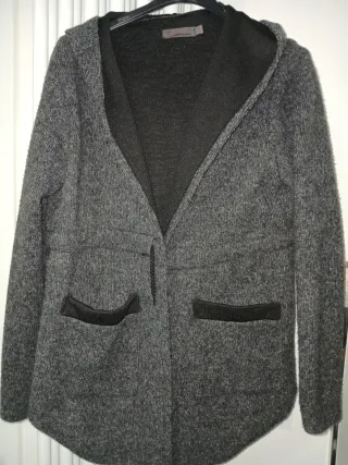 Cappottino/Cardigan donna con cappuccio