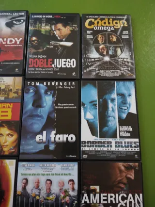 Lote 9 Películas DVD: Bundy, Doble Juego, Omega...