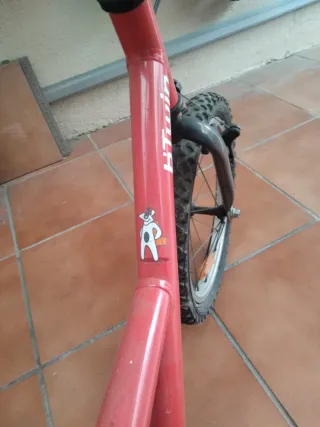 Bicicleta infantil roja
