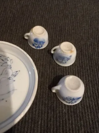 Servizio da tè miniatura porcellana