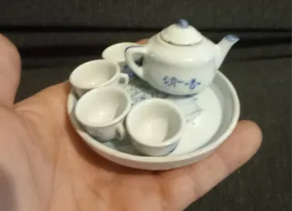 Servizio da tè miniatura porcellana