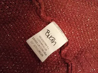 Jersey oversize granate con brillo