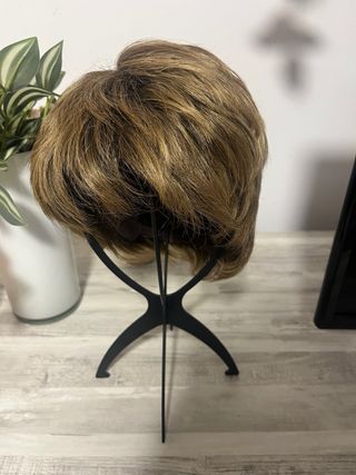 Peluca oncológica castaña poco uso