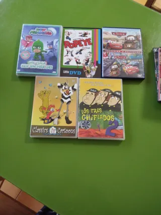 Lote 5 Películas DVD Infantiles (Español)