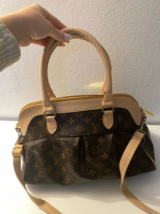 Borsa Louis Vuitton Beige/Marrone