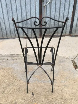 JUEGO DE 2 SILLAS DE FORJA