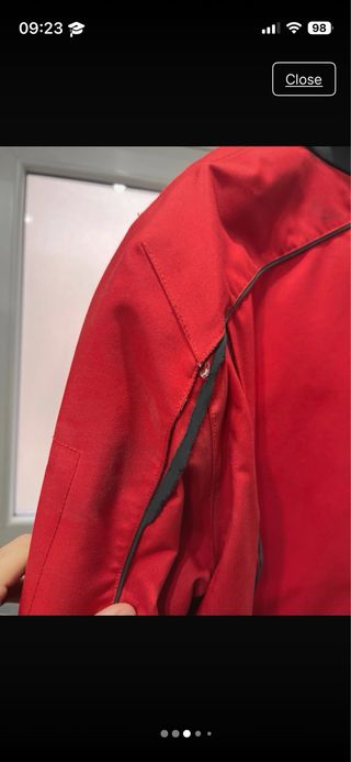 Chaqueta moto AETHER roja