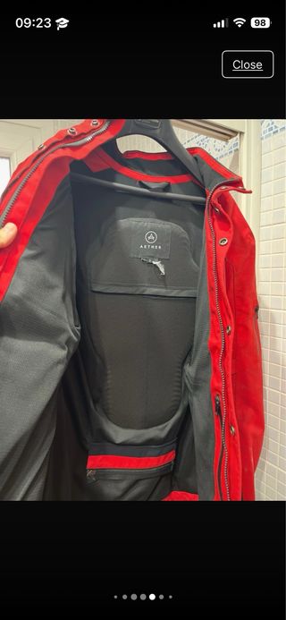 Chaqueta moto AETHER roja