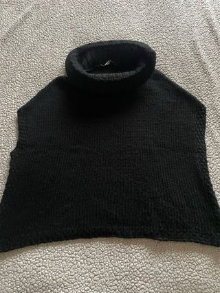 Pullover dolcevita in lana nero