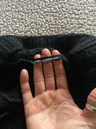 Pullover dolcevita in lana nero