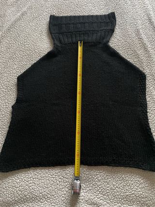 Pullover dolcevita in lana nero