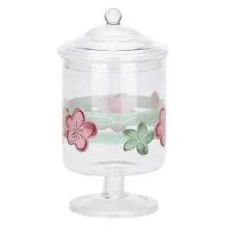 Portaconfetti Thun in vetro con fiori