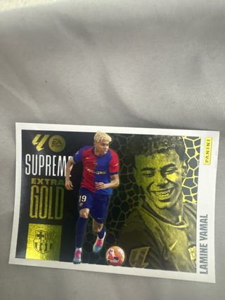 Cromo Lamine Yamal Supreme Extra Gold Panini