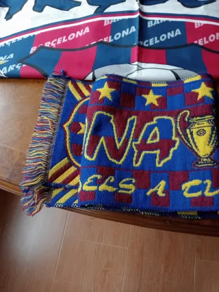 Bandera y bufanda FC Barcelona