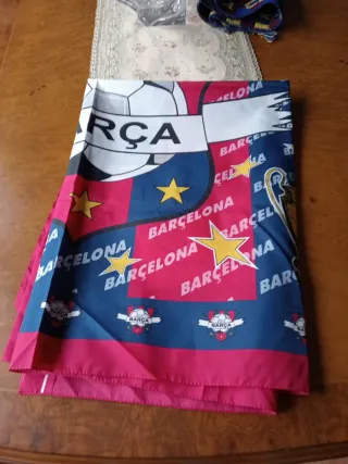 Bandera y bufanda FC Barcelona