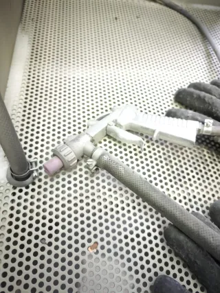 Chorreadora de arena profesional de 350 litros