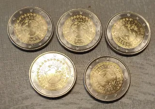 Lote 5 monedas 2€ Portugal para Enrique
