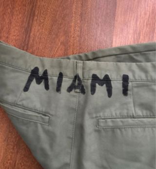 Pantaloni Palm Angels S Verde Oliva