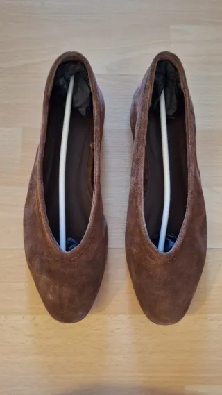 Bailarinas piel serraje marrón