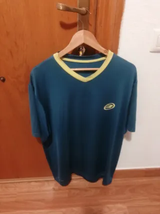 Camiseta Bullpadel Azul/Amarillo Talla 2XL