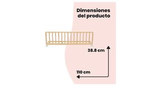 Barrera de seguridad para cama infantil