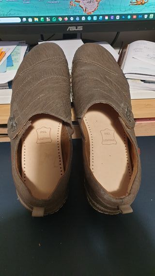 Zapatos Marrones Piel Relife Talla 42