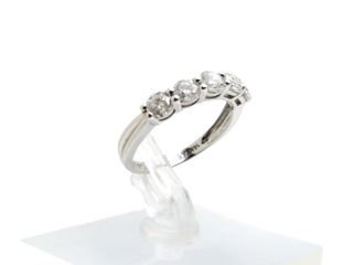 Anillo de Oro Blanco 18 Kt. 2.2 gr de segunda mano