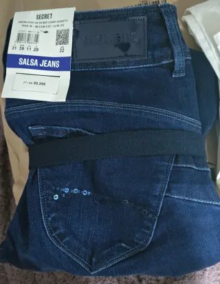 Pantalones vaqueros Salsa Blanco y Vaquero