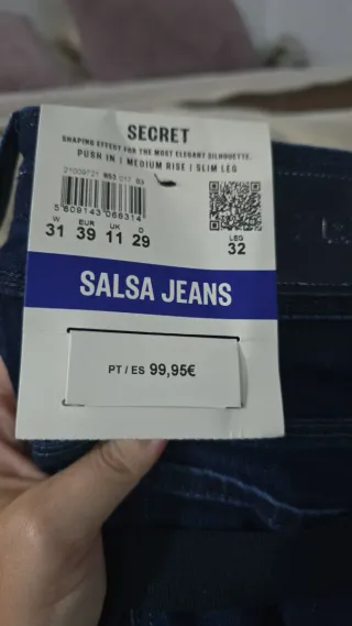 Pantalones vaqueros Salsa Blanco y Vaquero