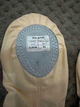 Zapatillas de ballet beige