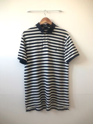 Polo Ralph Lauren Rayas Azul Blanco Talla L