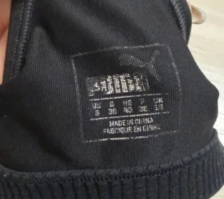 Top sportivo Puma donna nero