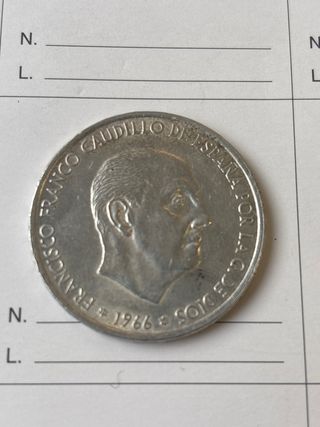 Moneta in argento 1966 Francisco Franco