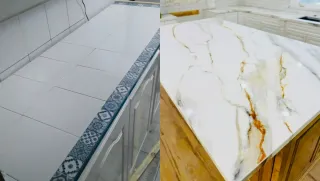 Aplicación de porcelanato líquido 3D pisos y pared