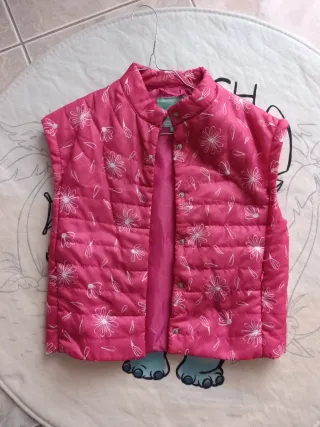Gilet bambina fantasia fiori